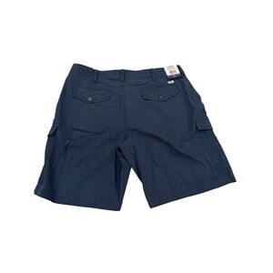 IZOD Saltwater Mens Navy Blue Ripstop Cargo Shorts Size 36 NWT